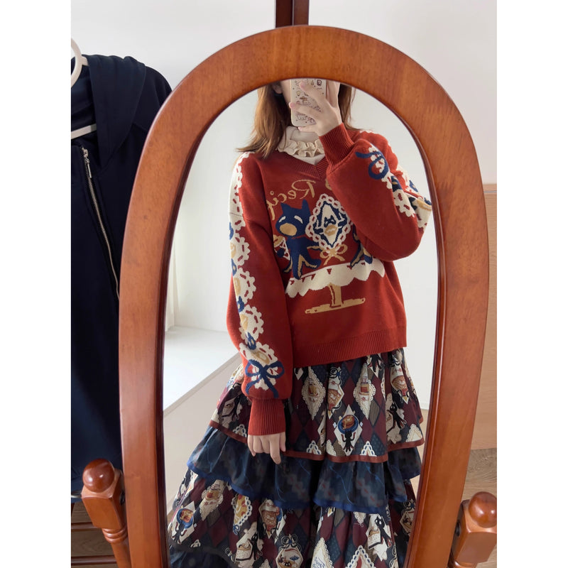 Afternoon Tea Time Knit Sweater