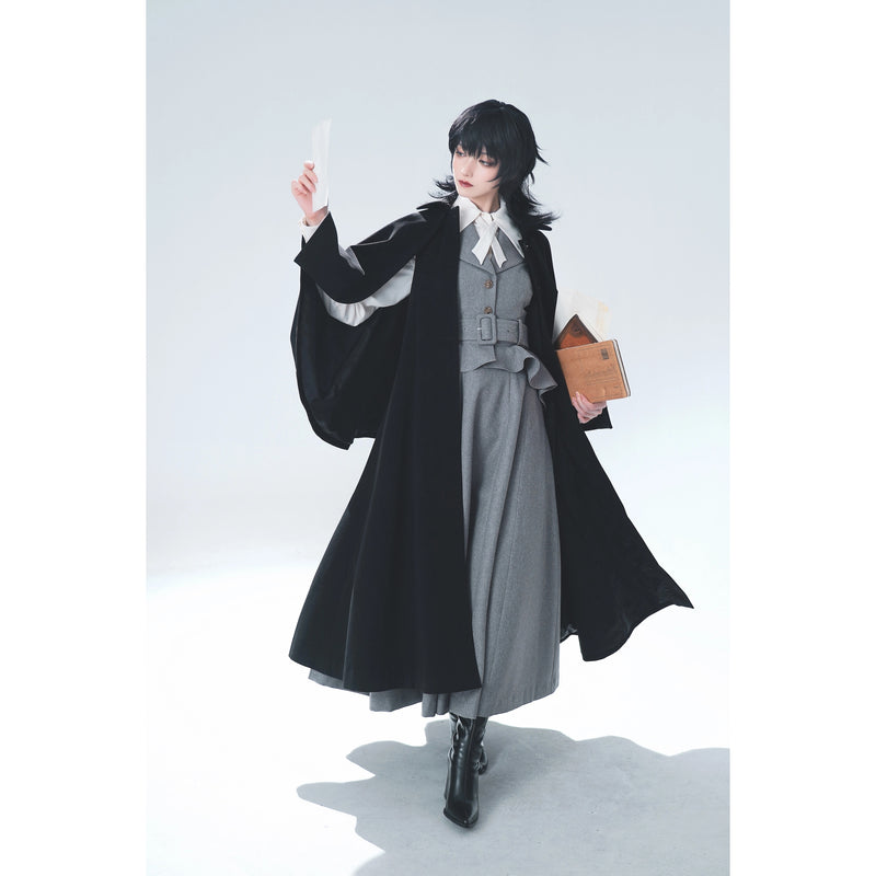 Wizarding World British Tail Vest and Strap Skirt - Gray