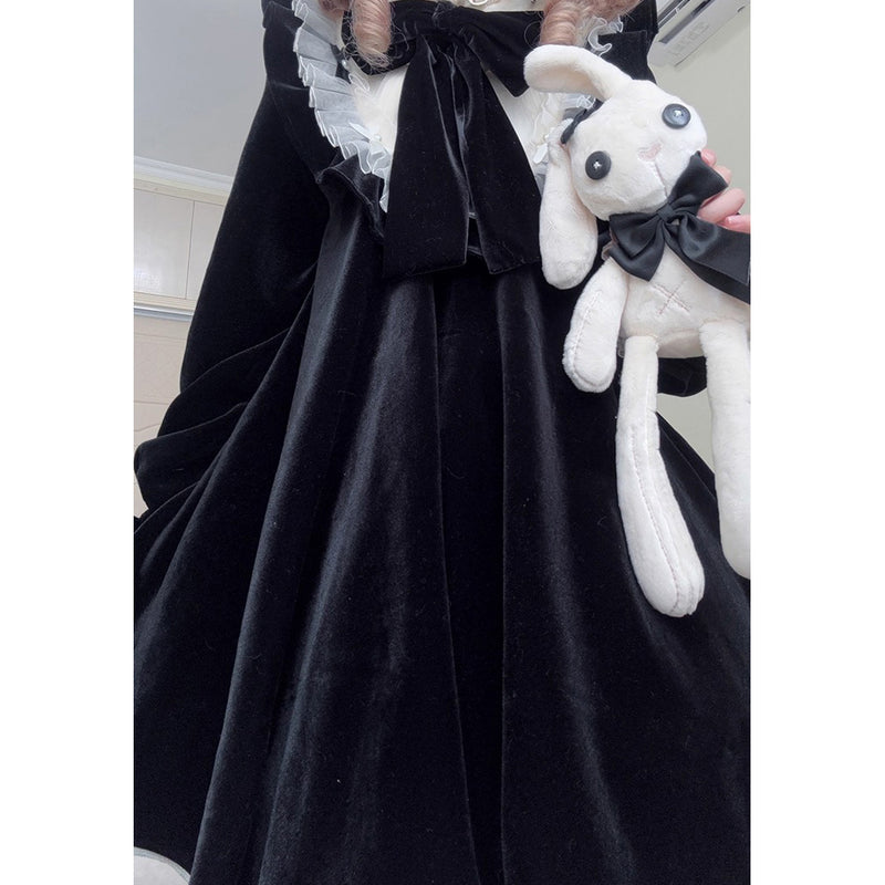 西洋人形のドールワンピース - Black[2025年11月上旬-12月上旬発送予定]