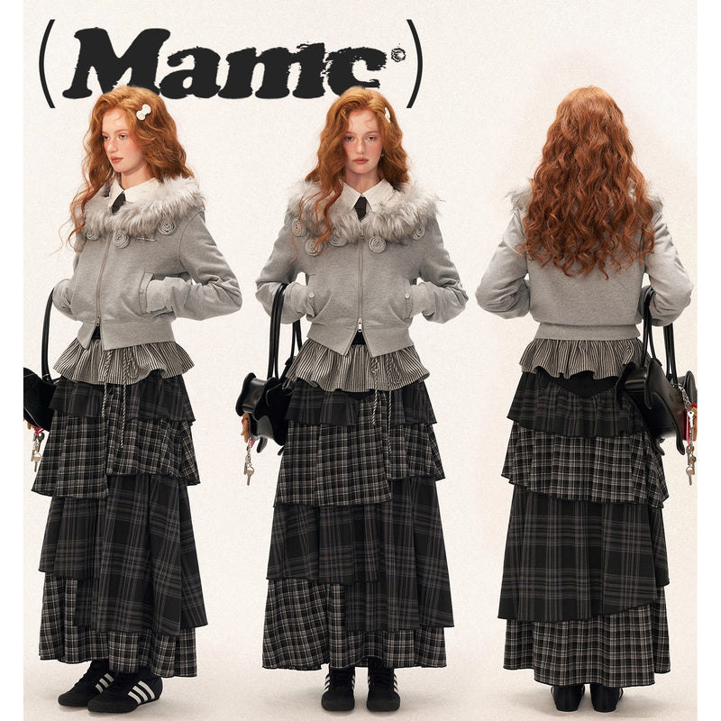 Rose Flower Zip-up Sweat Jacket