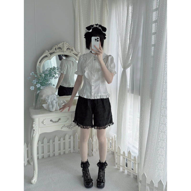 黒の貴公子の編み上げハーフパンツ[2025年8月中旬-9月上旬発送予定]