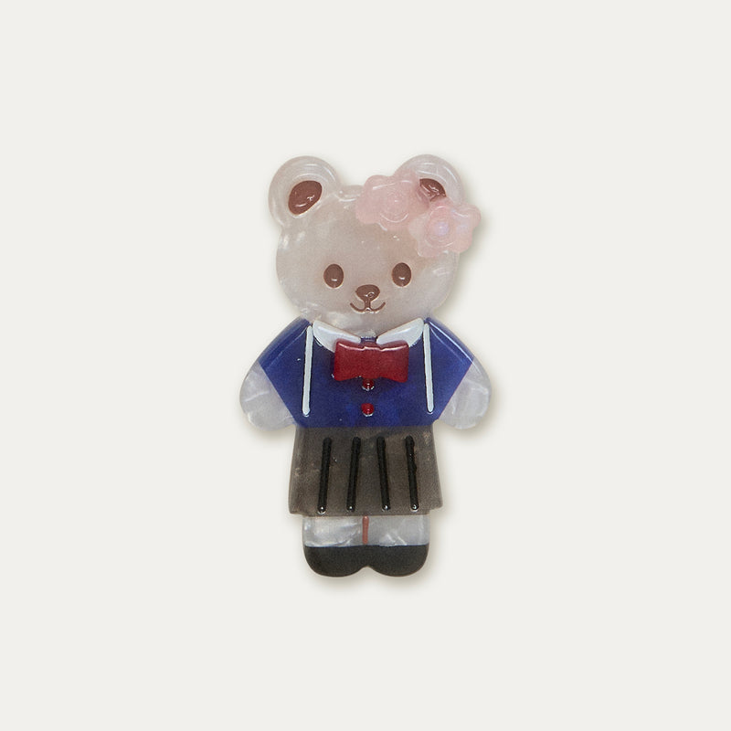 Little Bear and Ribbon Hair Clip（3点セット）