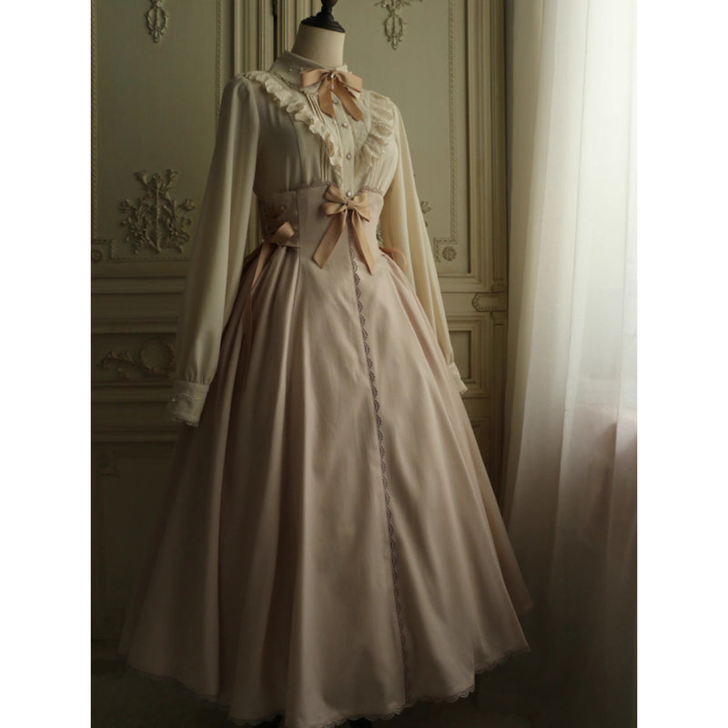 朝霧のお嬢様の刺繍フリルブラウス[2026年2月上旬-3月上旬発送予定]