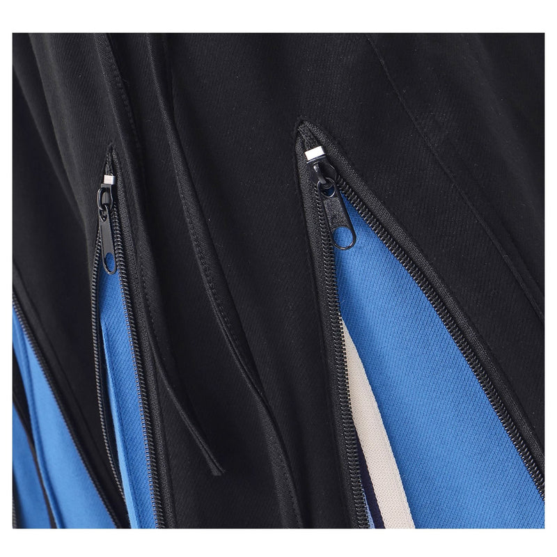 Blue Switching Wide Track Pants