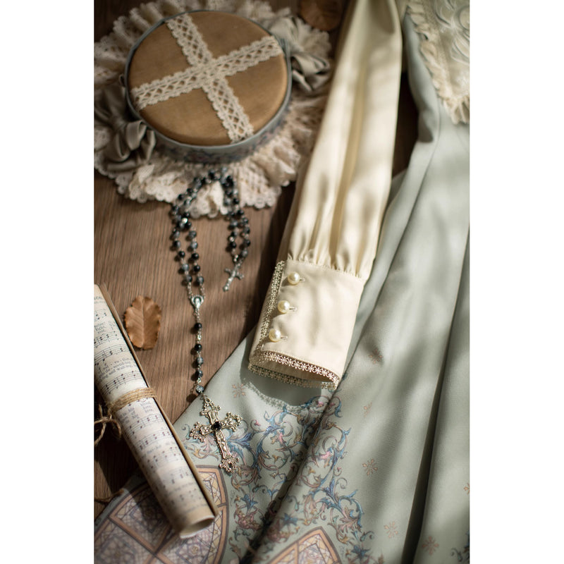 大聖堂の挿絵クラシカルワンピース[2026年2月上旬-3月上旬発送予定]