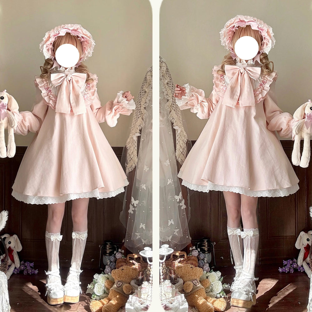 西洋人形のドールワンピース - Pink[2026年3月中旬-4月中旬発送予定