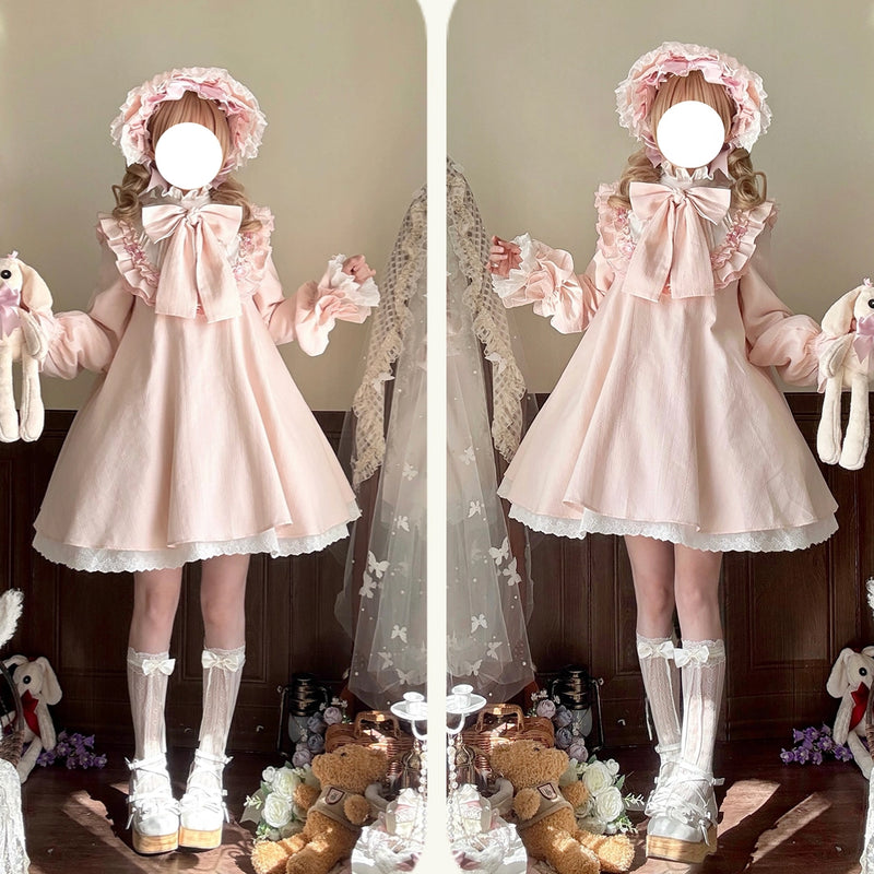 西洋人形のドールワンピース - Pink[2026年3月中旬-4月中旬発送予定