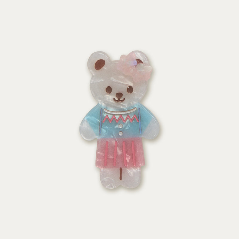 Little Bear and Ribbon Hair Clip（3点セット）