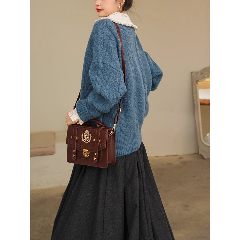 物語のお嬢様のウールニットカーディガン – ManusMachina