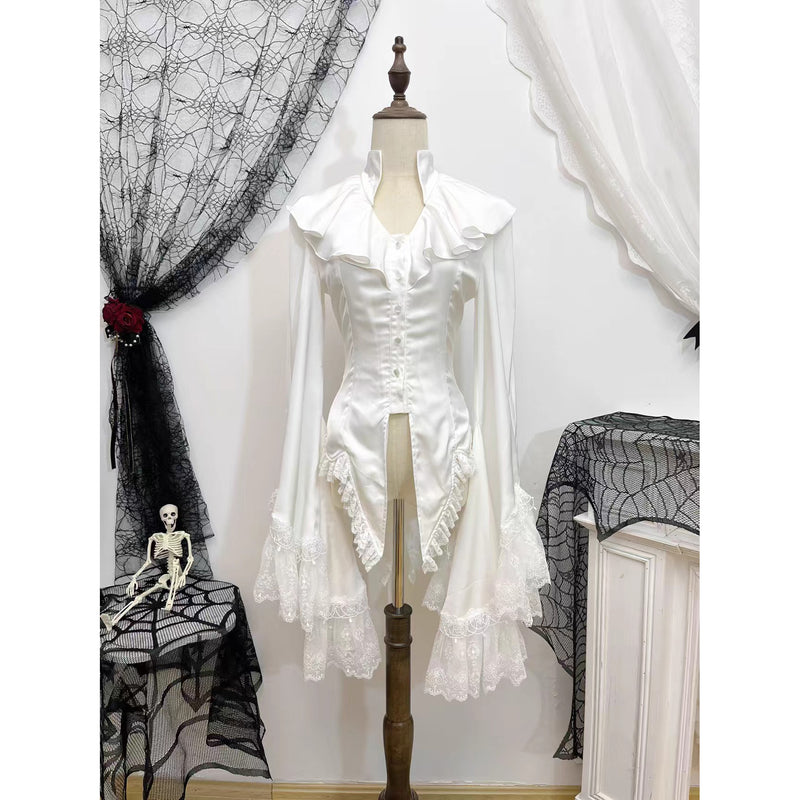 王侯貴族のゴシックブラウス - White[2026年2月下旬-3月下旬発送予定]