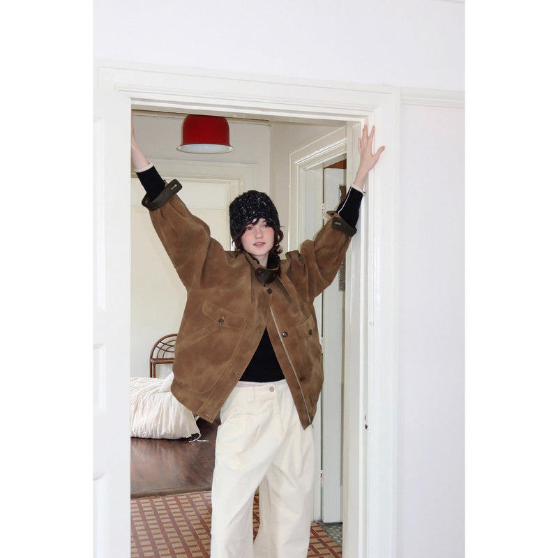 Nordic Retro Suede Jacket