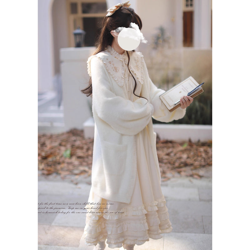 奏鳴曲を奏でる刺繍クラシカルワンピース