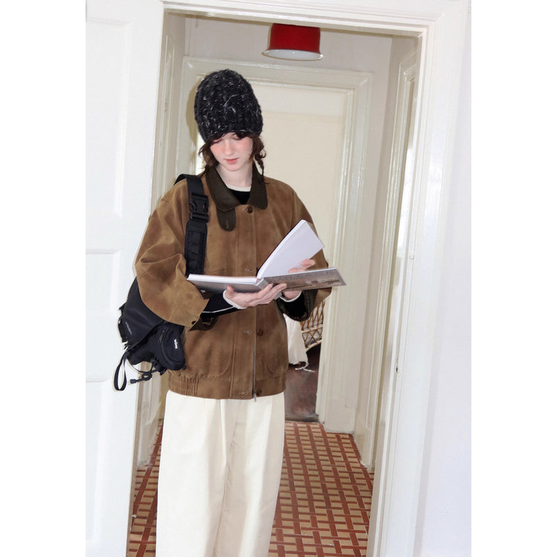 Nordic Retro Suede Jacket