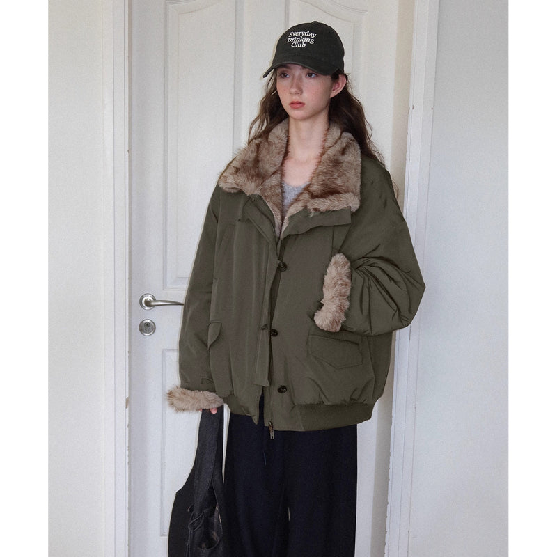 Nordic Retro Oversized Parka Jacket