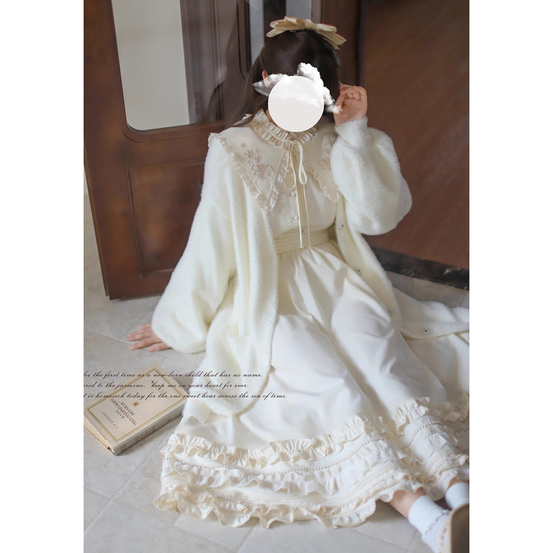 奏鳴曲を奏でる刺繍クラシカルワンピース