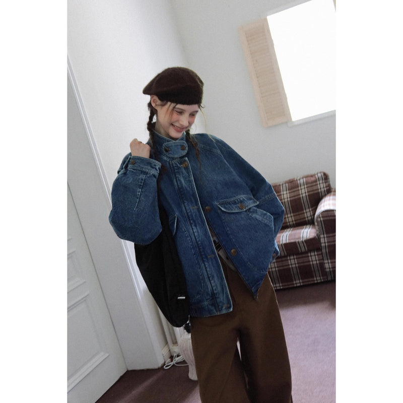 Washed Oversized Denim Jacket