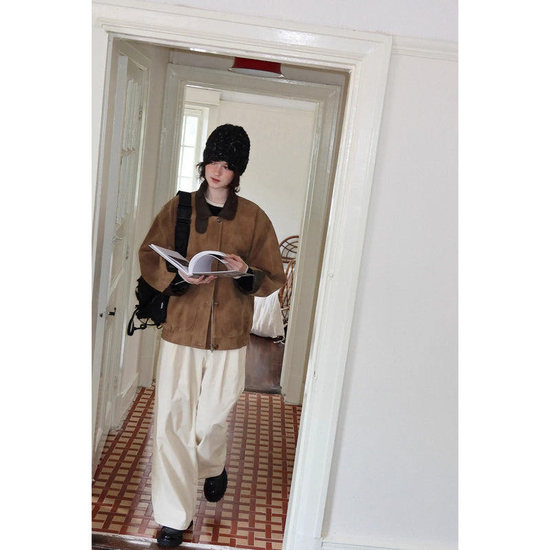 Nordic Retro Suede Jacket