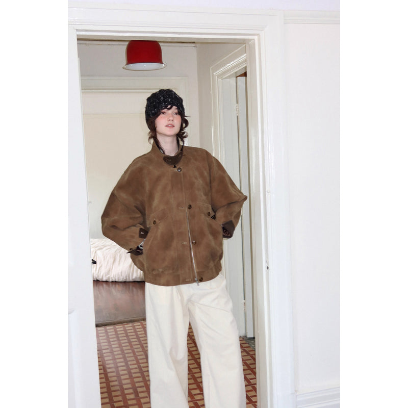 Nordic Retro Suede Jacket