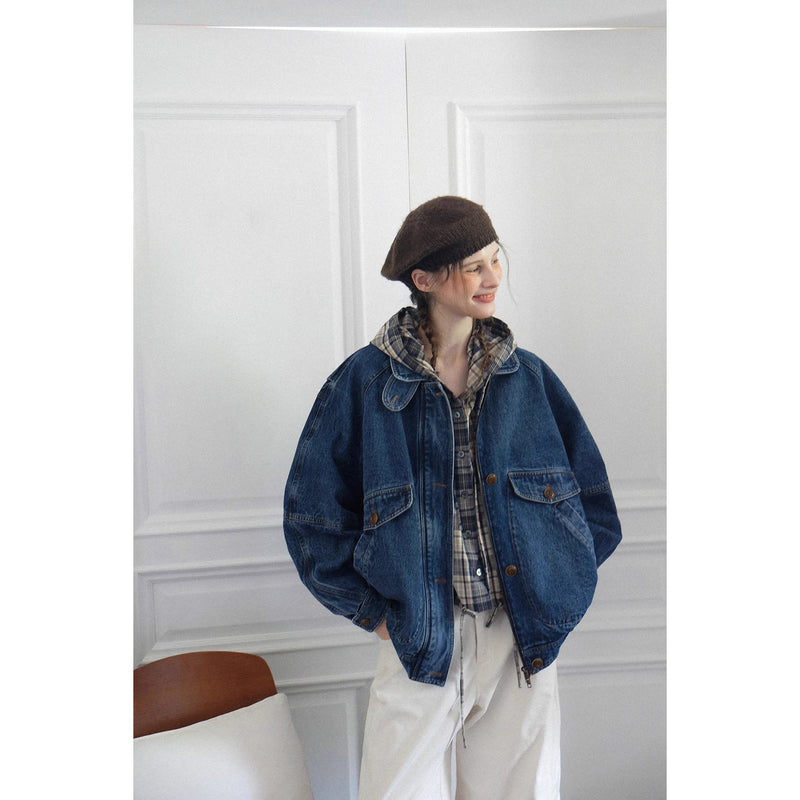 Washed Oversized Denim Jacket