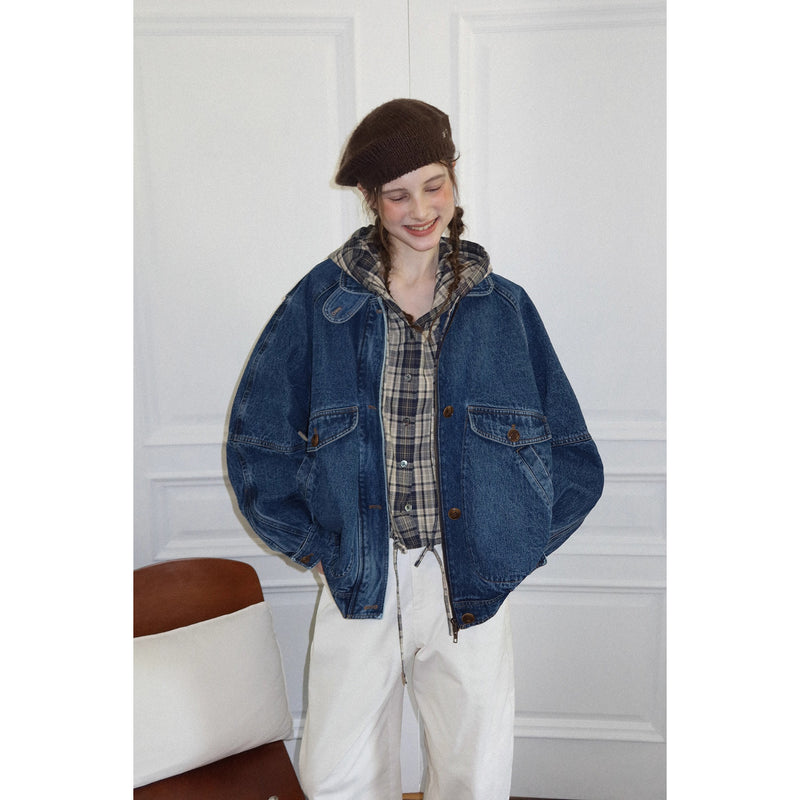 Washed Oversized Denim Jacket