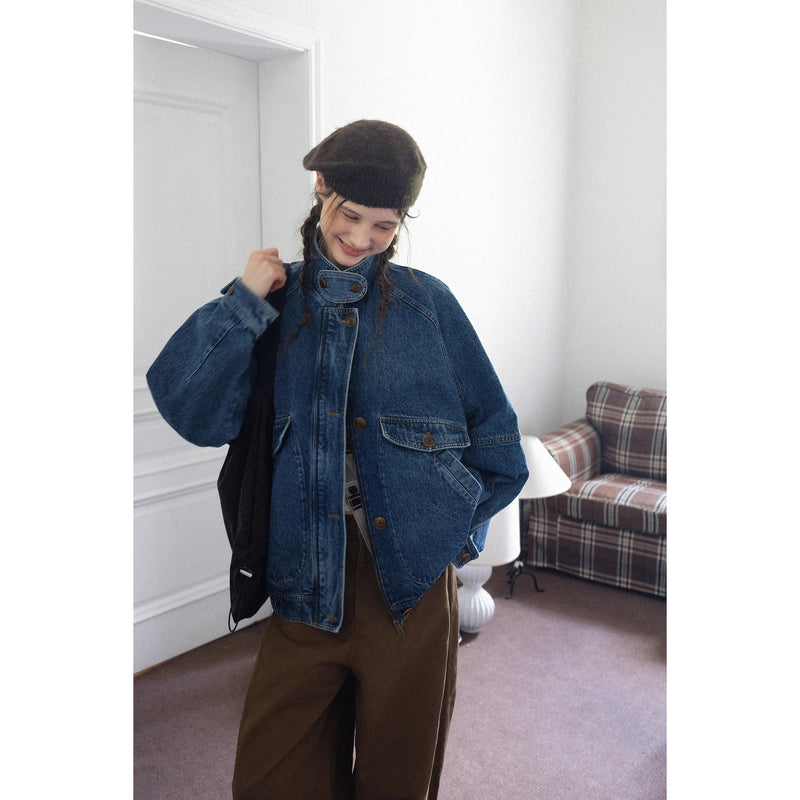 Washed Oversized Denim Jacket