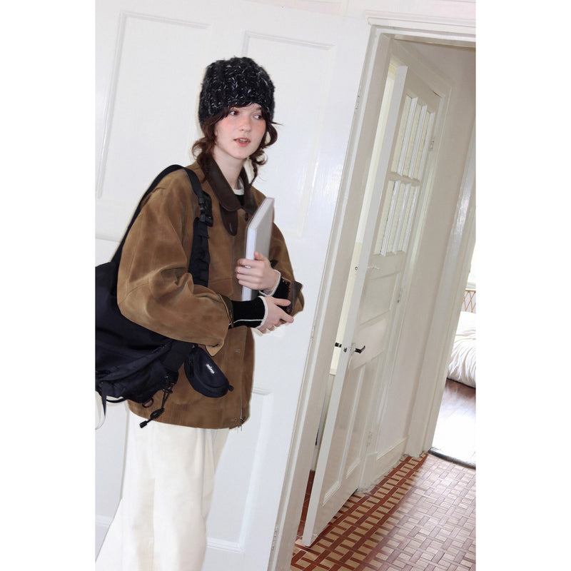 Nordic Retro Suede Jacket