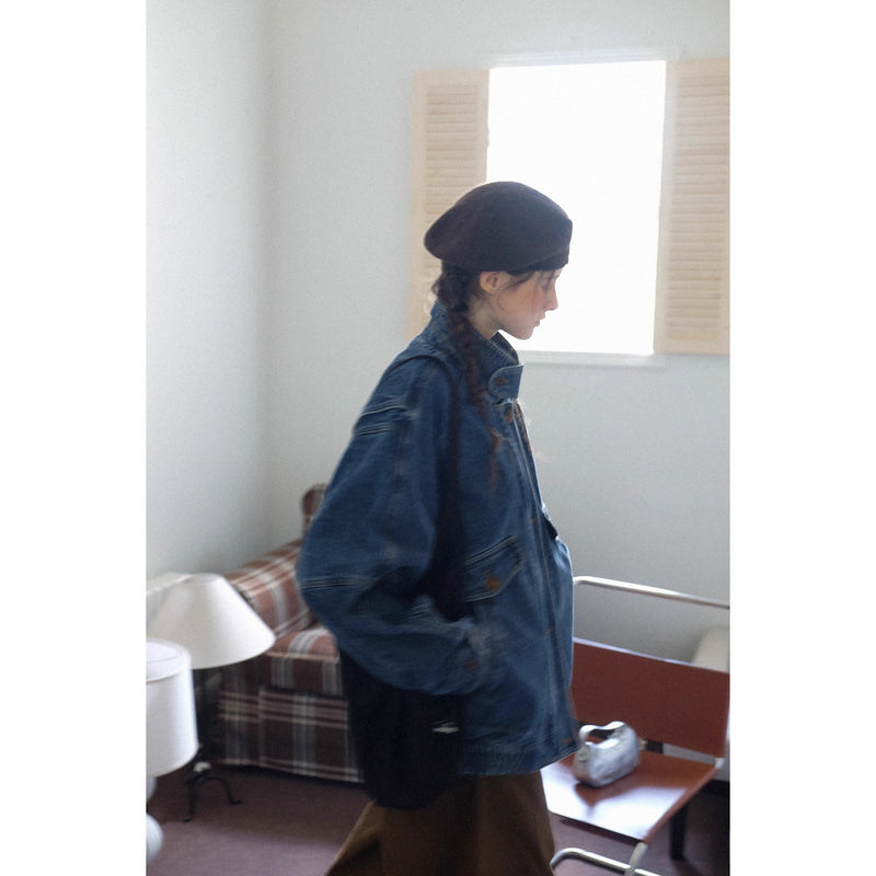 Washed Oversized Denim Jacket