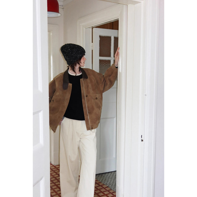 Nordic Retro Suede Jacket