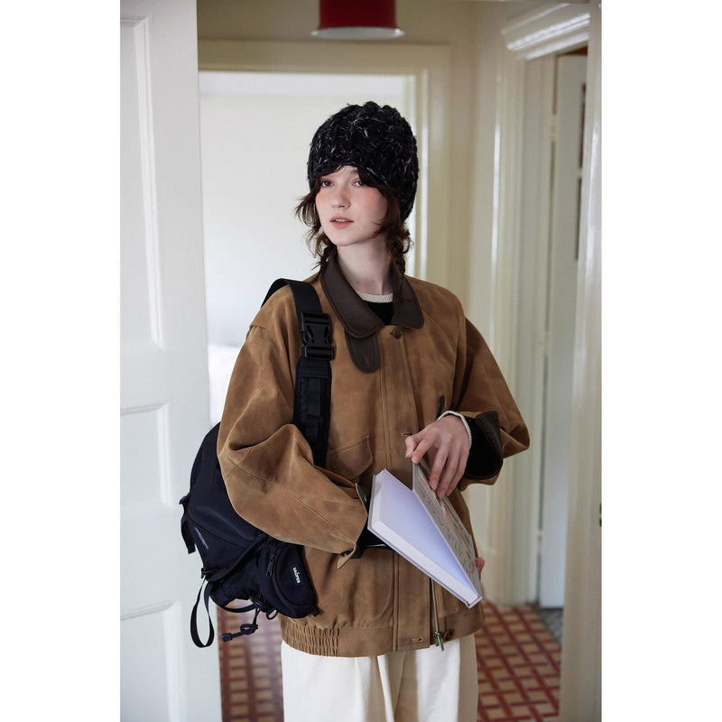 Nordic Retro Suede Jacket