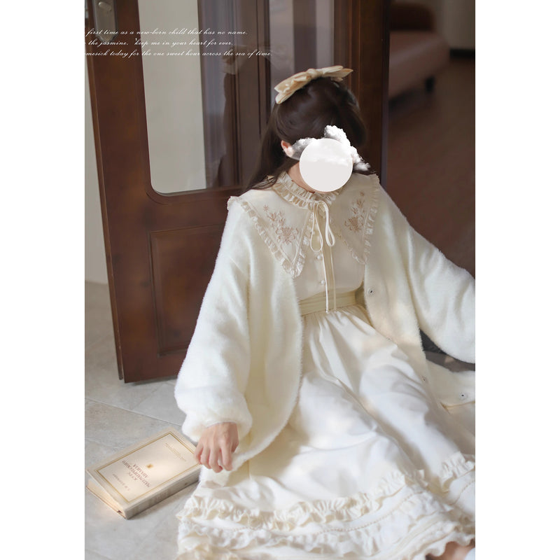 奏鳴曲を奏でる刺繍クラシカルワンピース