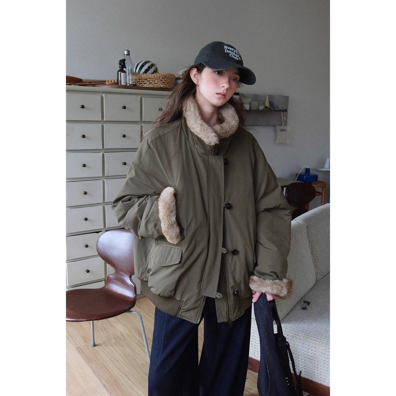 Nordic Retro Oversized Parka Jacket
