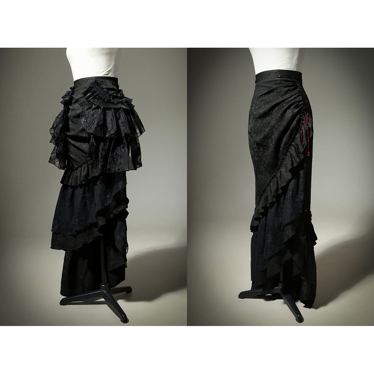暗黒の王妃の刺繍マーメイドスカート[2025年7月上旬-7月下旬発送