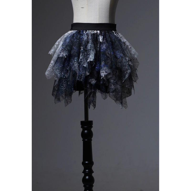 血塗れのお嬢様のゴシックスカートパンツ - Dark Blue[2026年2月下旬-3月下旬発送予定]