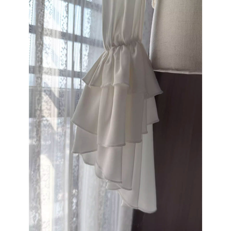 男爵令嬢のヴィクトリアンブラウス - White[2026年2月中旬-3月中旬発送予定]