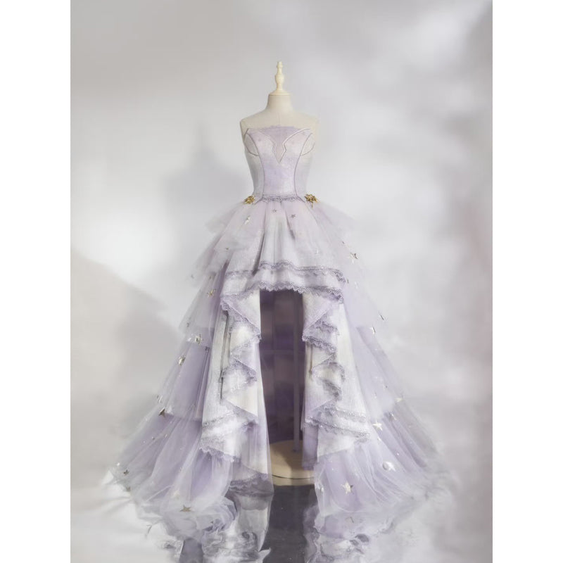 星降る夜に誘うトップスとチュールスカート - Light Purple[2025年8月下旬-9月中旬発送予定]