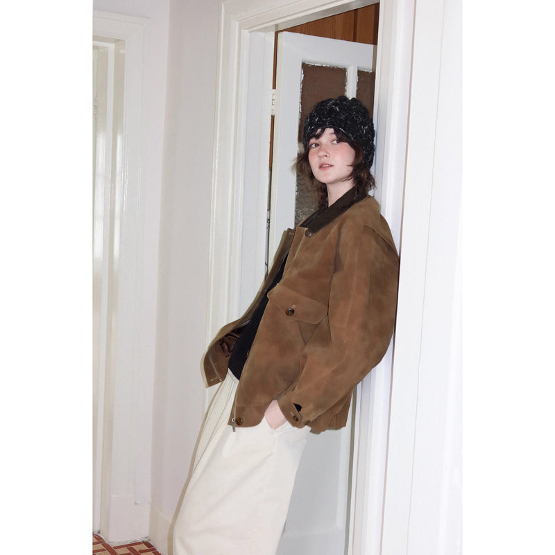 Nordic Retro Suede Jacket