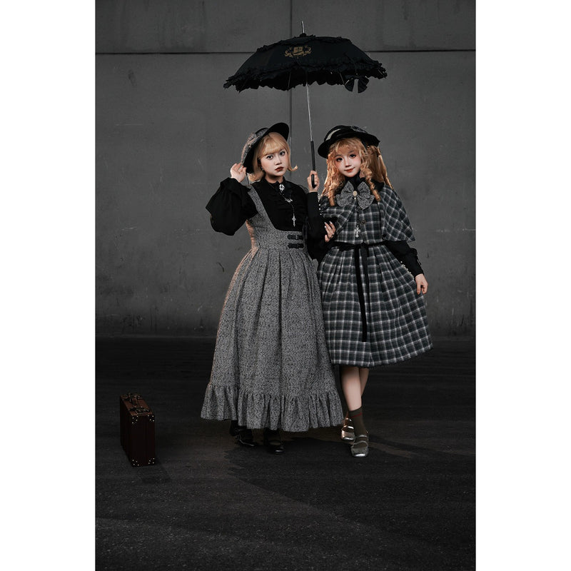 伯爵令嬢のジャンパースカートとケープ - Gray[2026年2月上旬-3月下旬発送予定]