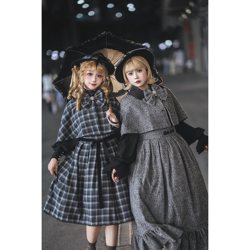 伯爵令嬢のジャンパースカートとケープ - Gray[2026年2月上旬-3月下旬発送予定]