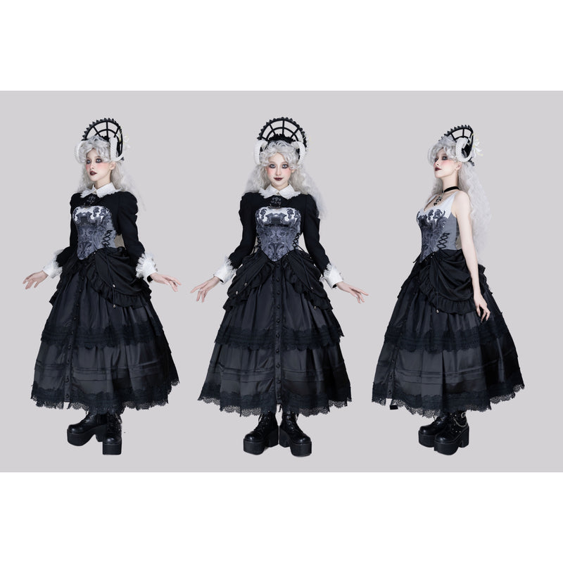 死神のお嬢様のコルセットスカート[2025年8月上旬-9月上旬発送予定]