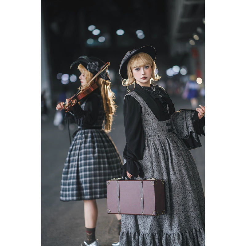 伯爵令嬢のジャンパースカートとケープ - Gray[2026年2月上旬-3月下旬発送予定]