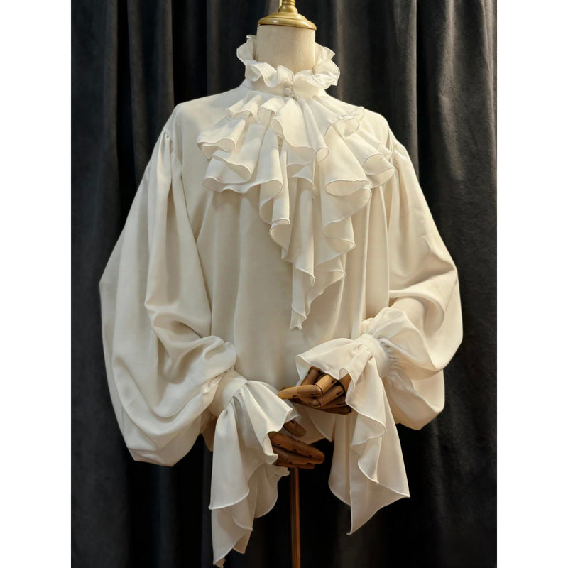 王侯貴族のヴィクトリアンブラウス - Off White[2026年1月下旬-2月下旬発送予定]