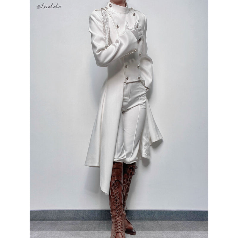 王侯貴族のロングテーラードコート[2026年1月下旬-2月下旬発送予定]