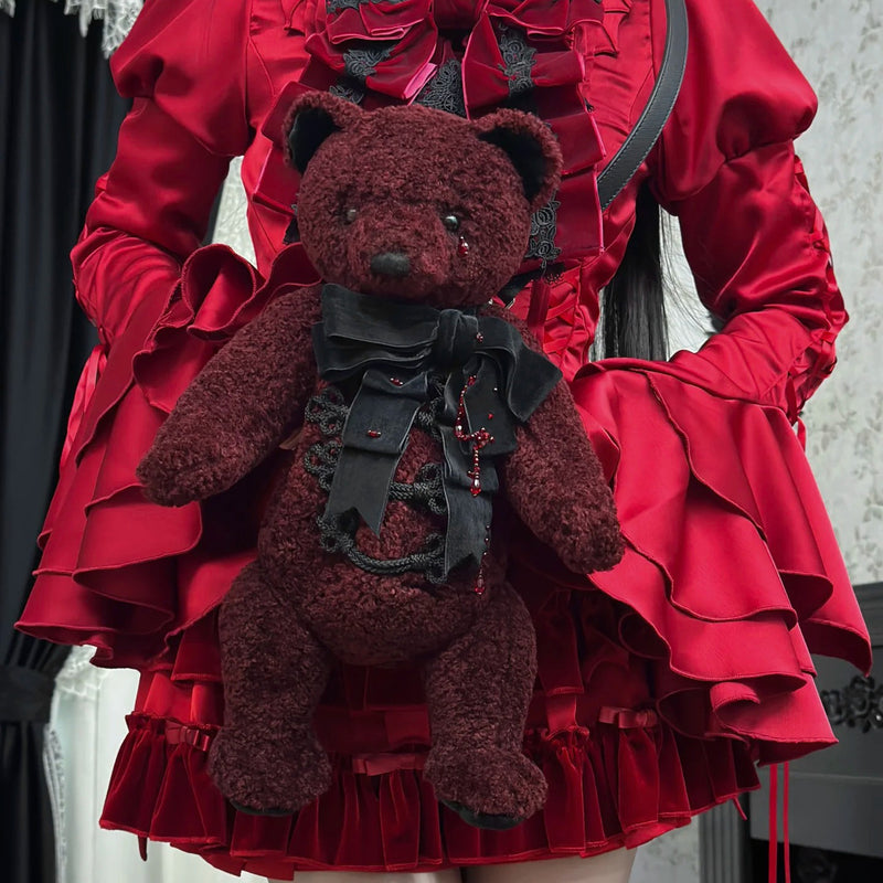 Teddy Bear Bag - Wine Red[2025年4月中旬-5月上旬発送予定]