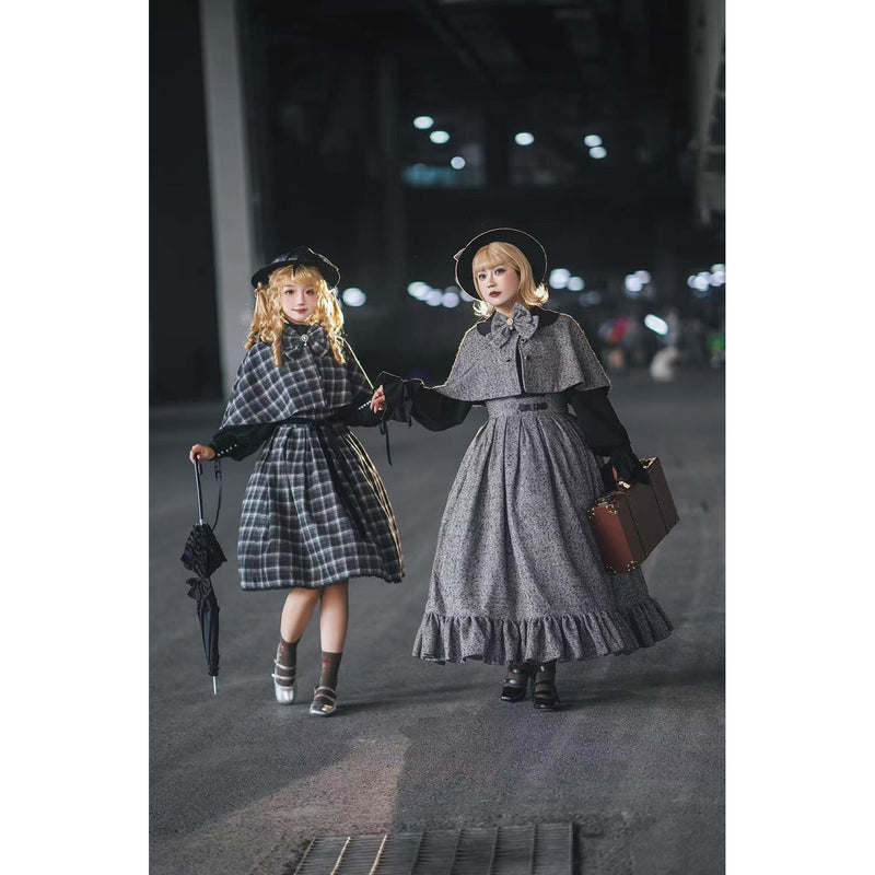 伯爵令嬢のジャンパースカートとケープ - Gray[2026年2月上旬-3月下旬発送予定]