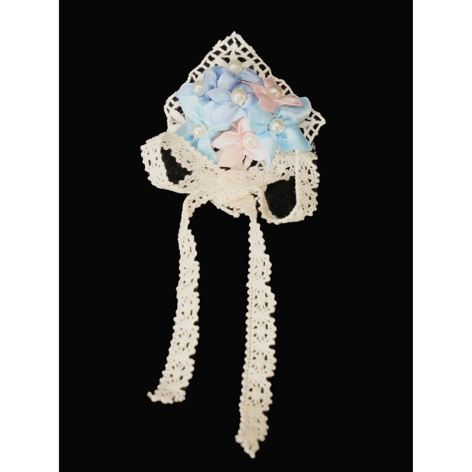 紫陽花の花の刺繍ジャンパースカート - Light Blue – ManusMachina