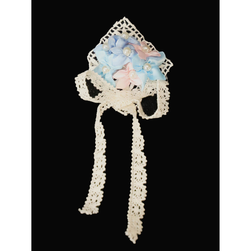 紫陽花の花の刺繍ジャンパースカート - Light Blue – ManusMachina