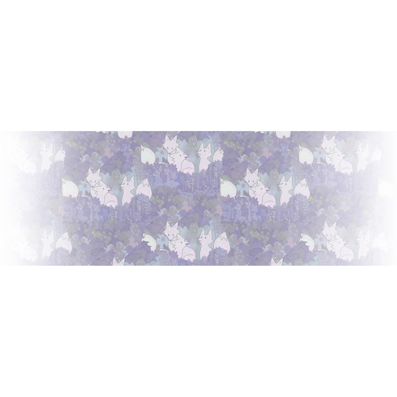 白狐の挿絵シャツ - Purple