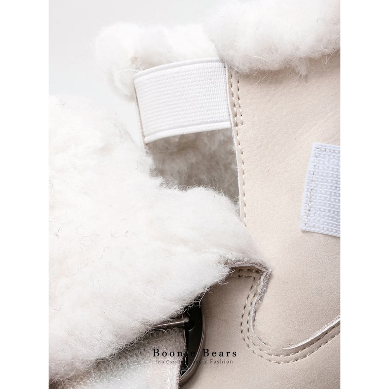 Boonie Bears Short Snow Boots - Ivory[2026年1月上旬-2月上旬発送予定]