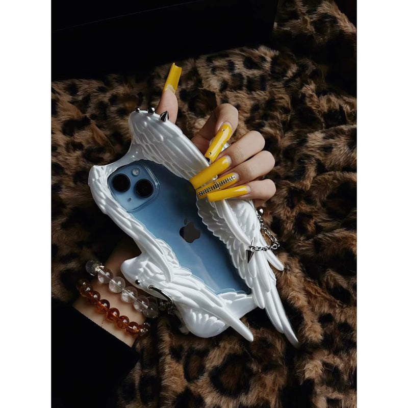 Six Winged Angel iPhone Case - White