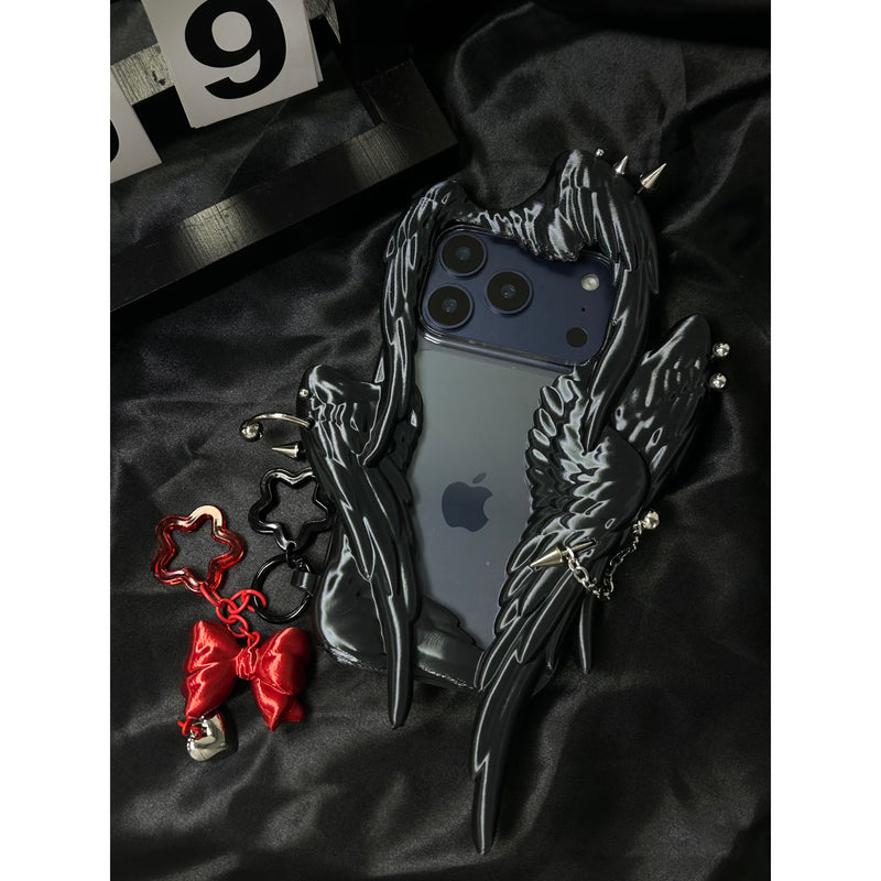 Six Winged Angel iPhone Case - Black